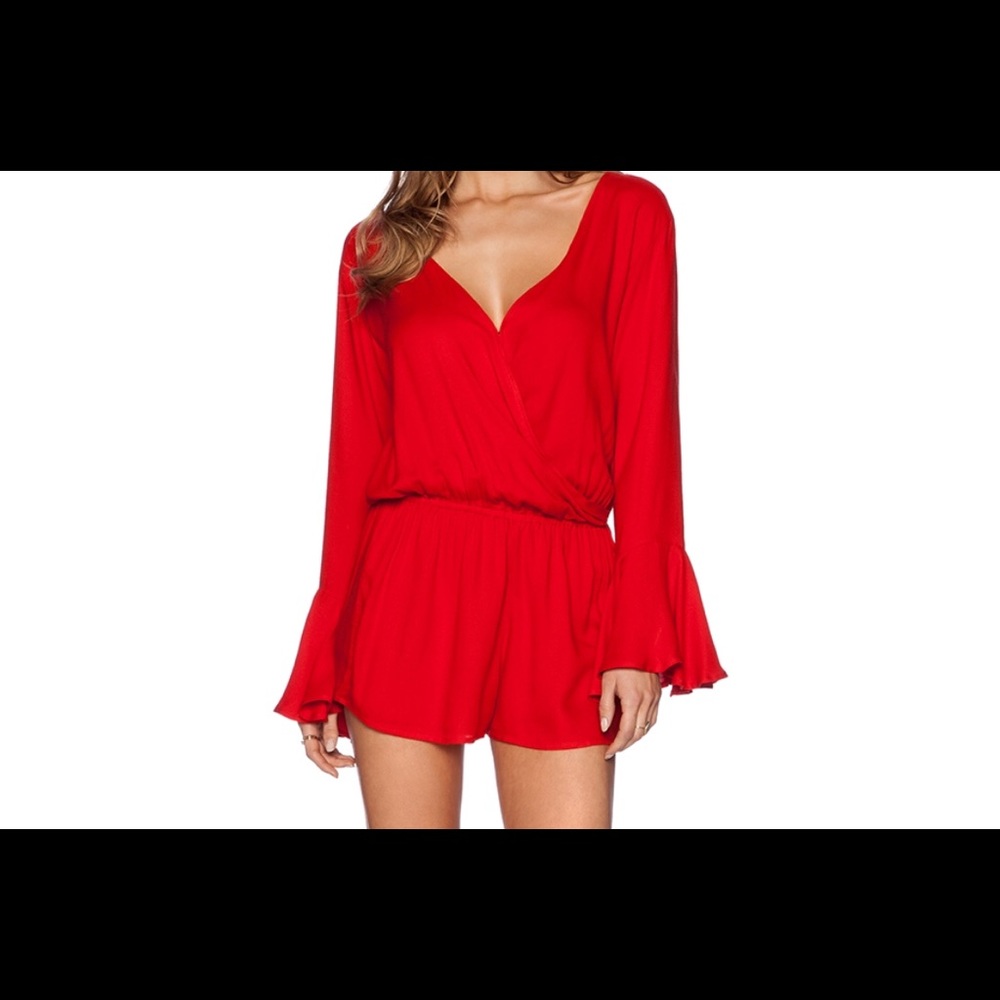 Indah red romper